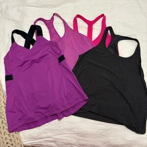 lululemon athletica Women's Muscle Tees - Purple, Pink, Black
